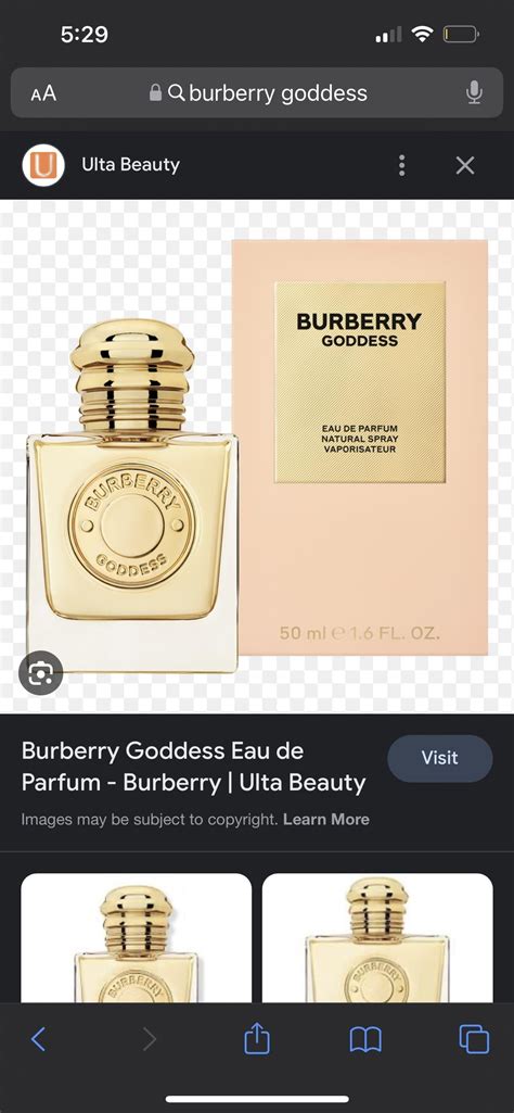 burberry goddess intense dupe